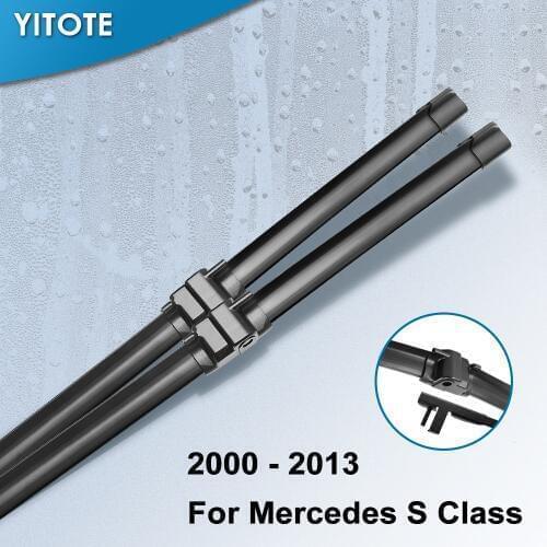 YITOTE Wiper Blades for Mercedes Benz S Class W220 W221 S250 S280 S300 S320 S350 S400 S420 S430 S450 S500 S600 S55 S63 AMG CDI