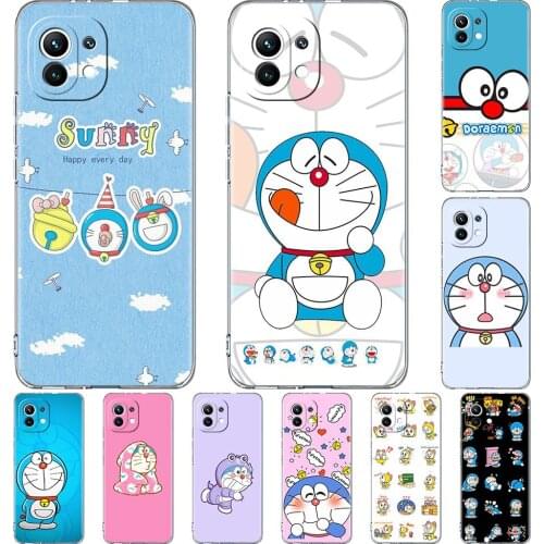 Silicone Phone Case For Xiaomi Mi Poco X3 NFC 10T Pro 11 M3 Note 10 Lite F3 9T F1 11i Clear Soft Back Cover Fashion Doraemon Cas
