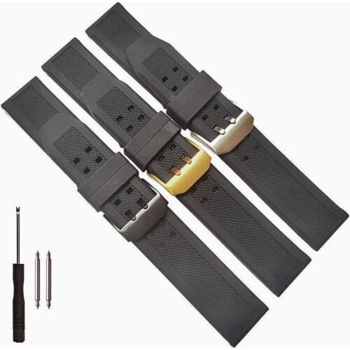 23mm Silicone Rubber Watch Band for Luminox Black Military Sports Navy Seal Replacement Strap Wholesale 3050 3150 3080