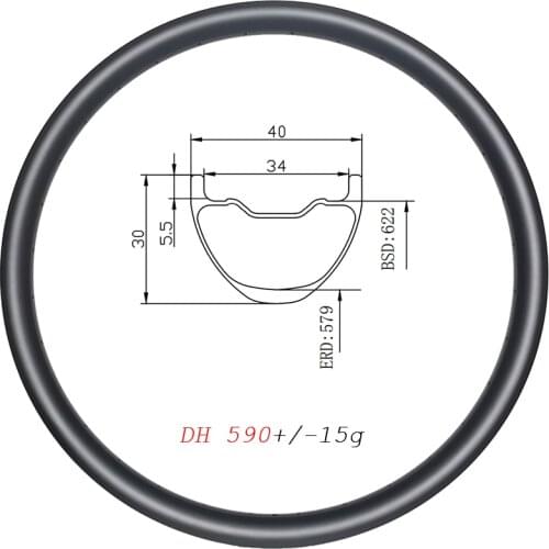 SPDSF 29er MTB DH 40mm wide carbon rims disc clincher tubeless 30mm deep 24H 28H 32H 36H DOWNHILL mountain bicycle carbon wheel