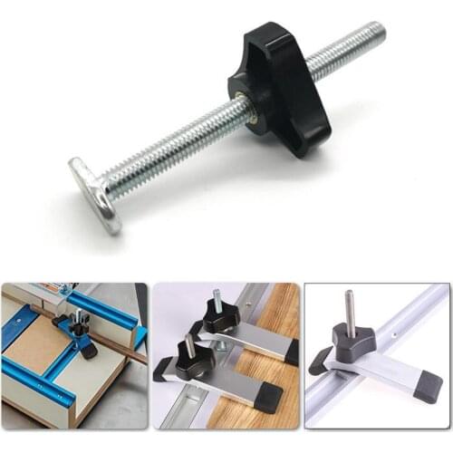 Hand Knob T-Tracks T-Slot Durable Screw Slide Block Woodworking Tools Down Hold Acting Quick Accessories Clamps Metal G4X9