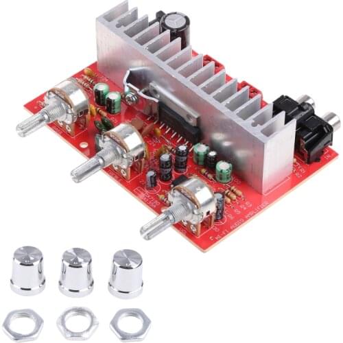 TDA 7377 40w Car DIY Stereo Amplifier Power Board plate With Silver Button