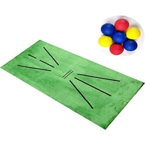 Golf Training Mat for Swing Detection Batting Mini Golf Practice Training Aid Game and Gift for Home Office Outdoor Use