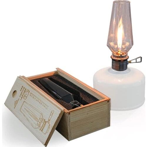 Outdoor Gas Coreless Candle Light Vaporization Tent Vapor Light Atmosphere Camping Flat Gas Candle Light
