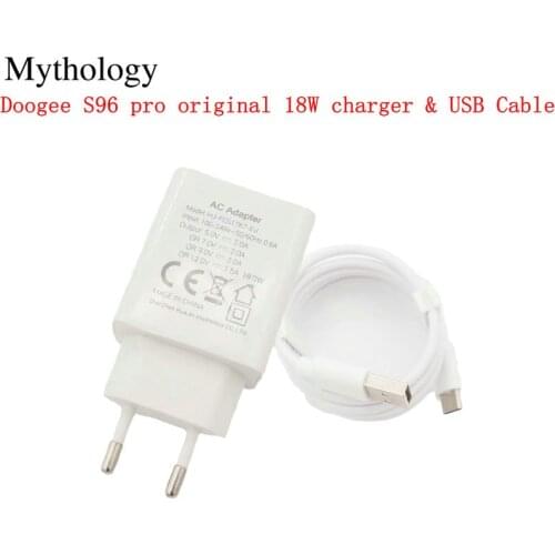 For Doogee S96 Pro Type-C USB Cable 12V1.5A 18W Fast Charger Mobile Phone Quick Charger Accessories