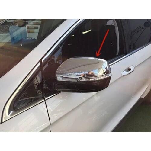 For Ford EDGE 2015-2018 High-quality ABS Chrome rearview mirror decoration cover anti-rub protection car accessories