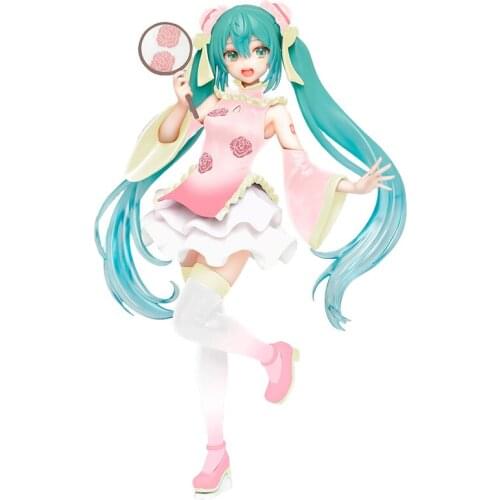 Hatsune Cheongsam Japan Anime Figure Pvc Model Cartoon Toy Desktop Ornaments Cartoon Figure Model Anime Toys Gift Collectibles