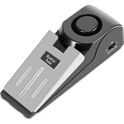 120 Db Stop System Security Home Wedge Shaped Door Stop Stopper Alarm Block Blocking Systerm For Home Dormitory Safety