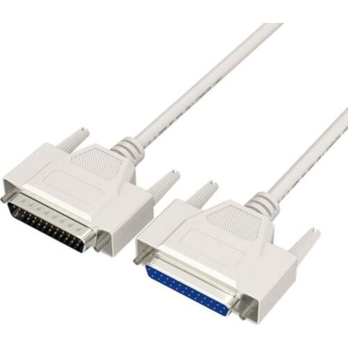 25Pin DB25 Parallel Male to Female LPT Printer DB25 M-F Cable 1.5M Computer Cable Printer Extending Cable 25 Pin LPT