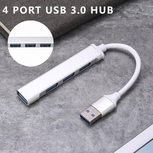 4 Port USB 3.0 HUB Expander Faster Data Transfer For Laptop PC Power Adapter 17cm Multi USB Ports Splitter Computer Accessories