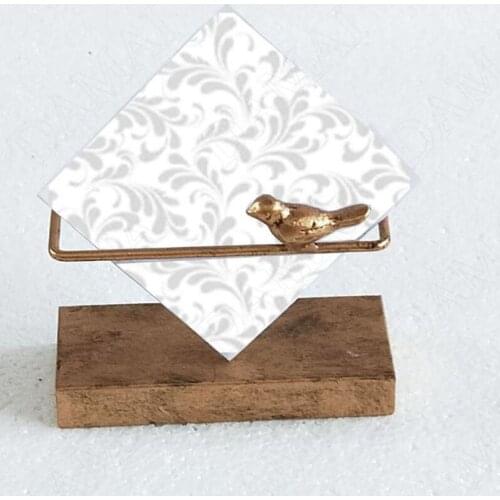 American Metal Napkin Holder Retro Decorative Napkin Box Creativity Vertical Tissues Boxes Restaurant Desktop Tissue Organizer