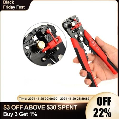 3 in 1 Automatic Cable Wire Stripper Cutter Crimper Multifunctional Terminal Crimping Stripping Plier Tools Cable Wire Stripper