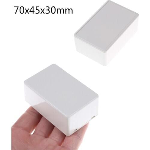 White DIY Housing Instrument Case Plastic Electronic Project Box Junction Box Electric Supplies 70x45x30mm
