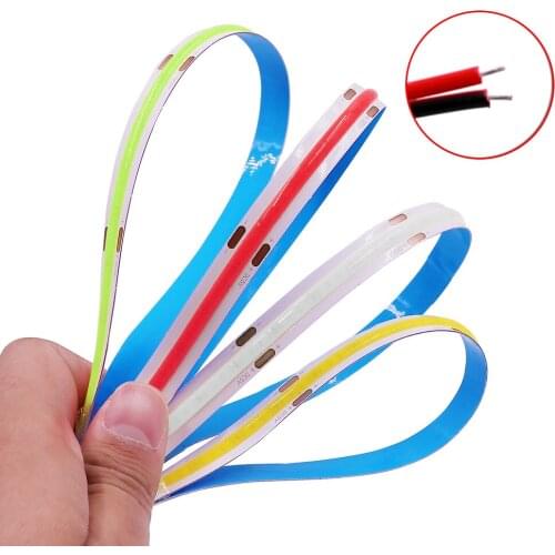 5V COB LED Strip Tape Light High Density COB Linear Lighting 320LED/m 1M/2M/3M/4M/5M 6colors Flexible Led Lamp String Decoration