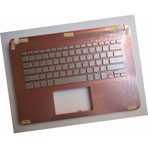 US keyboard for Sony SVF14217SG SVF14218SA SVF14218SG SVF14218SH SVF14218SN + silver key+pink palmrest+no touchpad+no backlit