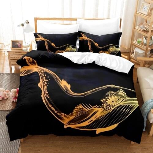 Dolphin Shark Bedding Set Single Twin Full Queen King Size Ocean Fish Bed Set Childrens Kid Bedroom Duvetcover Sets 3D Print 06