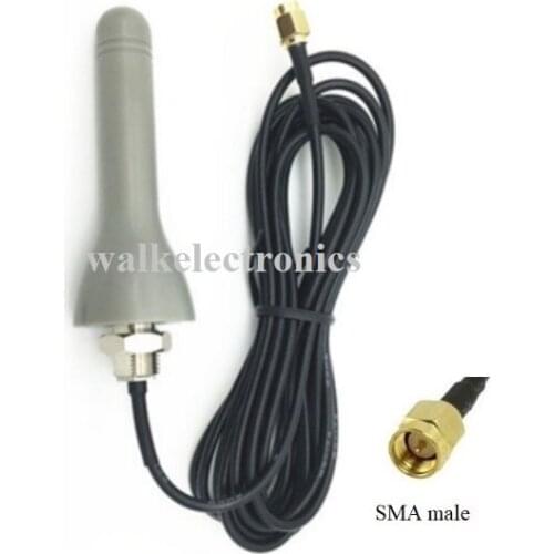 Small size outdoor 3g GSM Antenna screw mount IP67 multi band 2g 3g car rubber antenna