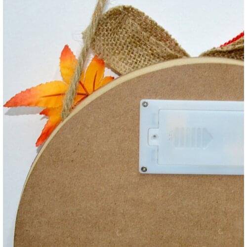 Newly Wooden Welcome Sign with Lights Glowing Halloween Theme Hanging Ornament for Home Garden Porch Decoration