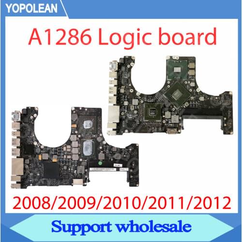 Original Tested Logic Board For MacBook Pro 15" A1286 Motherboard 2008 2009 820-2523-B 2010 820-2850-A 2011 820-2915-A 2012 year