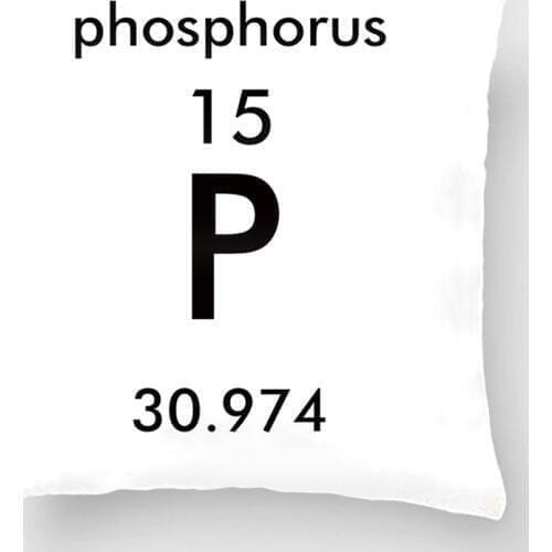 Periodic Table 15 Phosphorus Wedding Decorative Cushion Cover Pillow Case Customize Gift By Lvsure For Car Sofa Seat Pillowcase