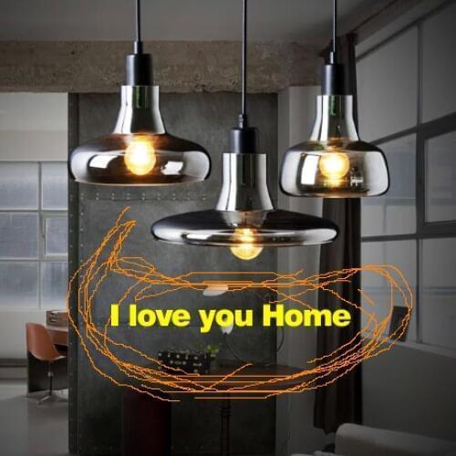Pendant lighting for restaurants Grey/White ABCD pendant lamps modern minimalist Creative Shadow Crystal Glass droplight loft