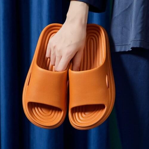 Womens Slides Slippers shoes Bathroom Indoor Thick Sole House 2021 Summer Beach New Soft Bottom EVA Non-slip Mens Slippers