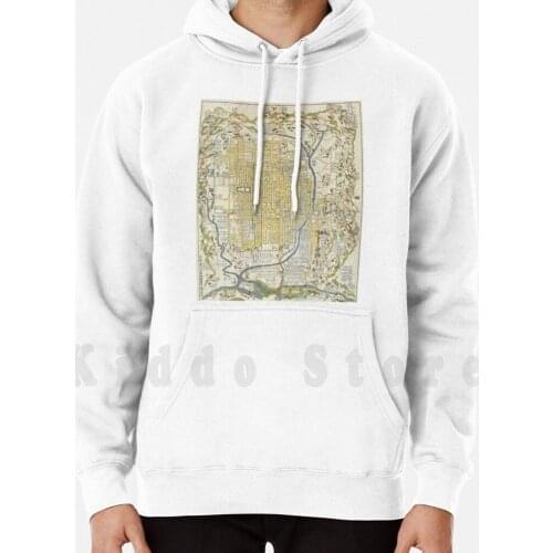 Vintage Map Of Kyoto Japan ( 1696 ) hoodie long sleeve Kyoto Kyoto Japan Kyoto Japan Map Map Of Kyoto