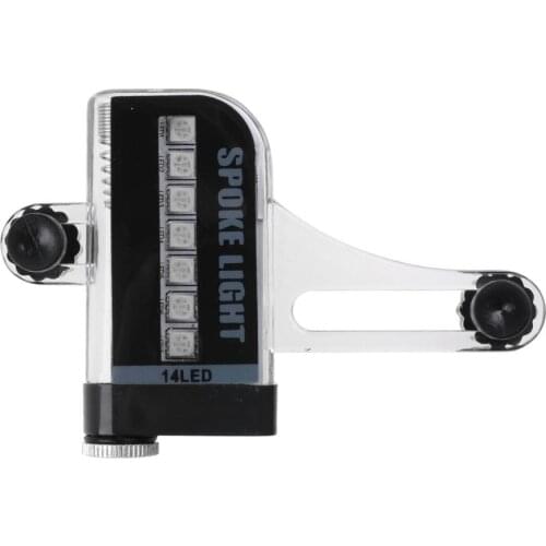 Bike Spoke Decorations Bicycle Lights Spoke Bicycle Cycling Bike Tyre Tire Wheel Valve 14 LED Flash Spoke Warning Light Lamp