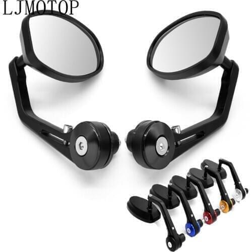 CNC Universal Motorcycle Handle Bar End Rearview Mirror 7/8" For SUZUKI GSF600 Bandit GS1000 GS500E BURGMAN 400 Katana Newest