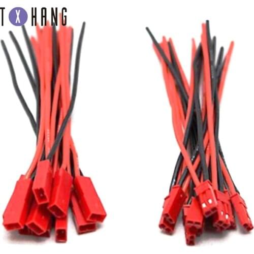 10Pairs 100 2 Pin Connector JST Plug Cable Male/Female For RC BEC Battery Helicopter DIY FPV Drone Quadcopter