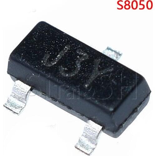 100pcs/lot S8050 J3Y S8550 2TY SOT-23-3 NPN SMD Transistor