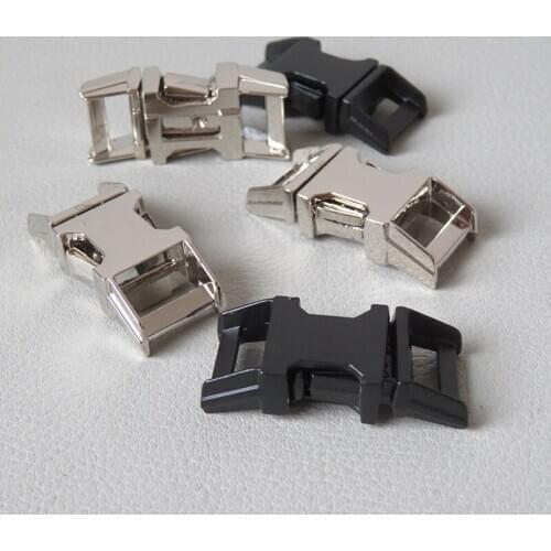 20Pcs/Lot Wholesale Inside 10mm Metal Buckles Cat Collar Paracord Belt Backpack Outdoor Accessory Sewing Clasp Factory Price