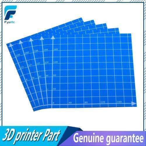 4pcs 220x220mm Frosted Heated Bed Sticker 3D Printer Form Build Sheets Blue Build Plate Sticker For Anet A6 A8 Tarantula Ender 5