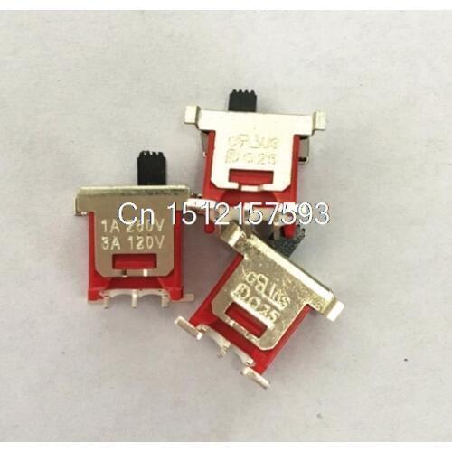 5pcs Q25 Sub-Miniature SMT SMD Slide Switches 3 Pins 2 Position 1P2T SPDT 1A 250V 3A 120V