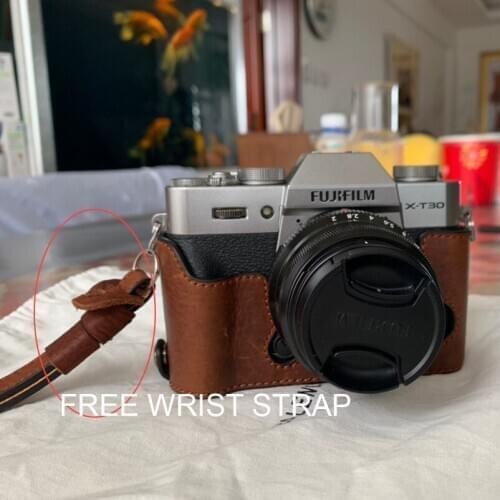 Camera Genuine leather cowhide Bag Body BOX Case For Fujifilm Fuji XT20 XT30 XT10 Protective sleeve box base