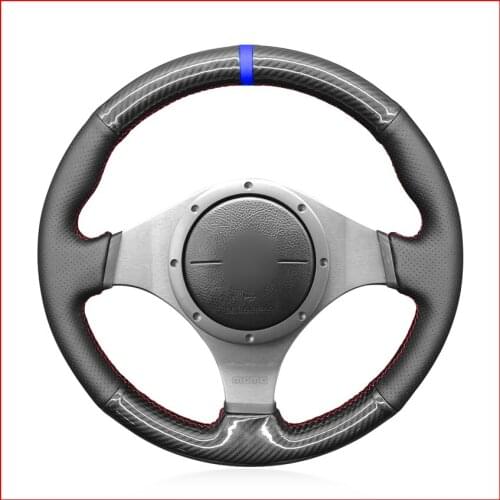 PU Carbon Fiber Steering Wheel Cover for Mitsubishi Lancer Evolution 8 VIII Lancer Evolution 9 IX Accessories