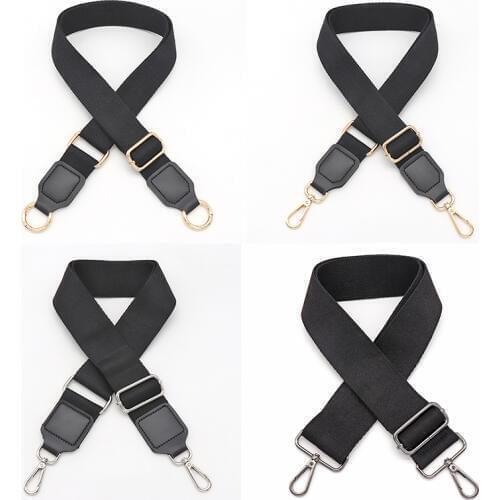 Black Inclined shoulder bag 3.8cm 5cm wide bag strap belt accessories DIY Single shoulder bag belt handle 90~135cm adjustable