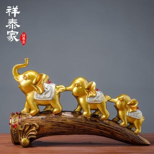 Elephant Living Room Wine Cabinet TV Cabinet Desktop Decoration Creative Home Hallway Indoor Room Decorative Ornaments