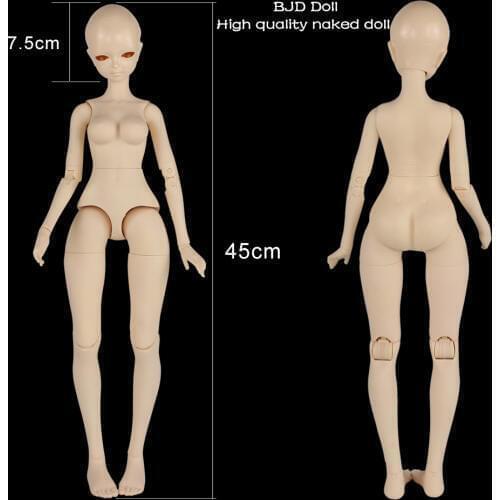 Dream Fairy 1/4 bjd 45cm High quality naked doll without makeup DIY
