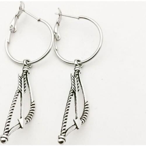 Fashion Eros Arrow Earrings Small Cute Jewelry Charm Circle Couple Souvenir Gift Earrings for Women Earrings Hoops