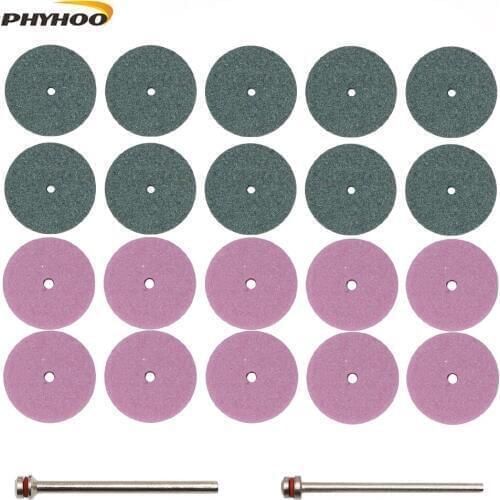 Mounted Grinding Wheel kit with Mandrel 2.35mm, 3mm Grinding Stone Abrasive Wheels for Dremel Rotary Tool Wood Carving Engravi