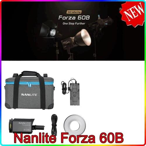 Nanguang Nanlite Forza 60 60B LED Photography Light 60W 2700K-6200K Outdoor Monolight COB Lighting Flash Strobe lamp Bi Color