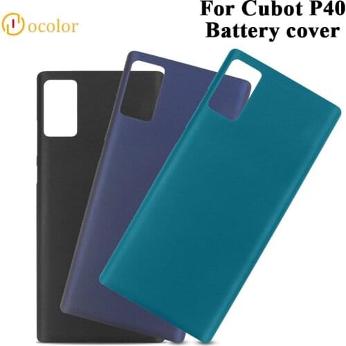 Ocolor For Cubot P40 Battery Cover Hard Bateria Protective Back Cover Replacement For Cubot P40 Mobile Phone Accessories
