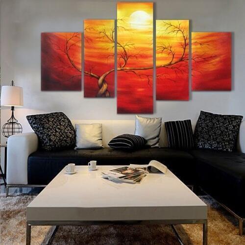 HUGE MODERN ABSTRACT WALL DECOR ART OIL PAINTING ON CANVAS no frame