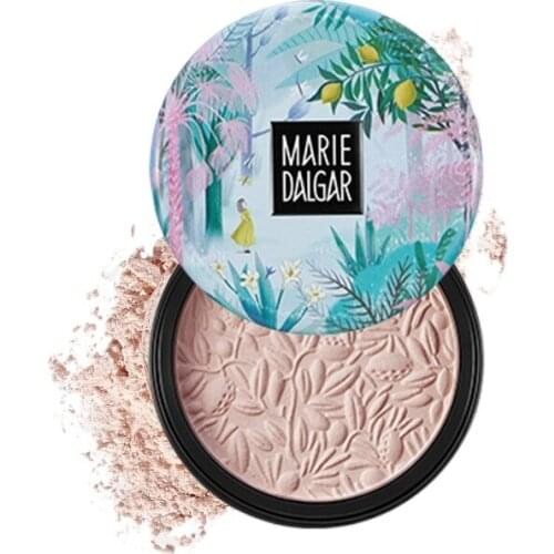 CY MARIE DALGAR Vigorous Lime Loose Power Finishing Powder Face Powder Long Lasting Oil Control Dry Powder Two-Color Base