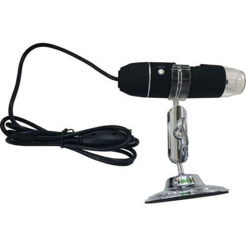 Portable 1000X HD Electron Microscope 8 Lamp Tape Measurement Software Digital Microscope USB Electronic Magnifier Can Adjusted