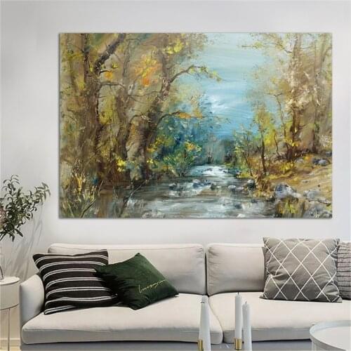 Scandinavian Canvas Landscape Painting Picture Wholesale&Dropshipping Wall Art Canvas Posters and Prints for Bedroom Decoration