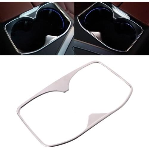 X7AE Interior Water Cup Holder Trim Cover Decorative For Peugeot 3008 5008