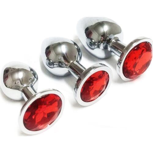 3 Size Stainless Steel Anal Butt Plug Prostate Massager Sex Toys For Man Woman Gay Erotic Adult Sex Shop