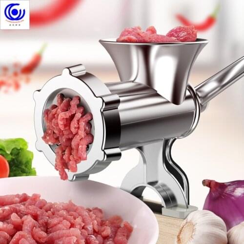 4 sizes 4in1 multifunctional meat grinder manual homemade crusher sausage Syringe Filler extruder mince enema free gift 3 tubes